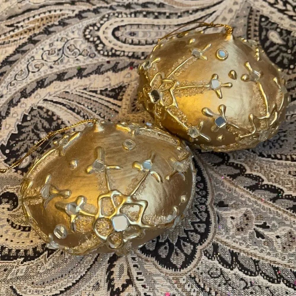 A PAIR of Faberge Style Ornaments!